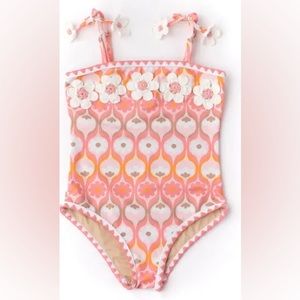 NWOT Shade Critters Crochet Trim One-Piece Swimsuit